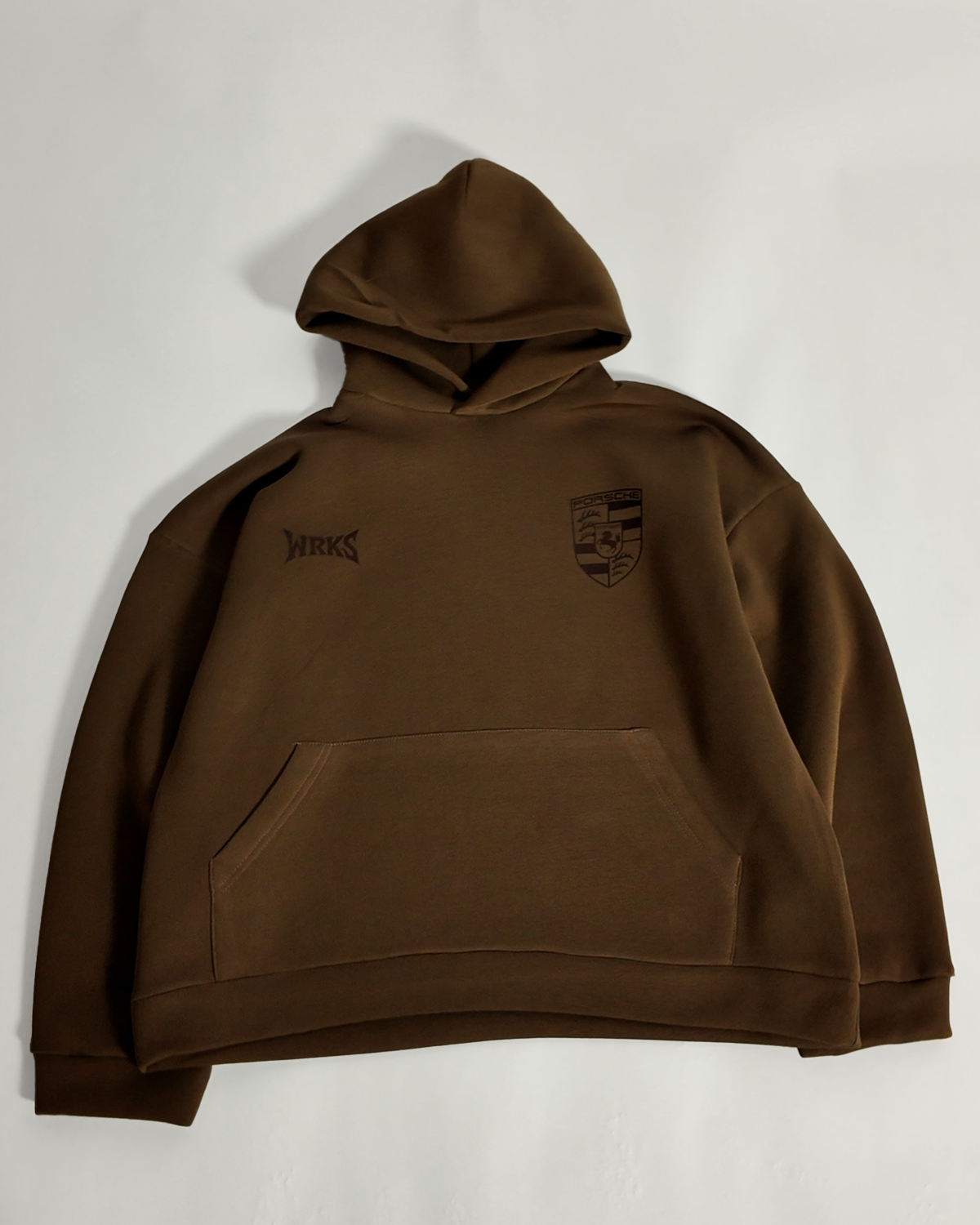 OVERSIZED HOODIE- PORSCHE BROWN