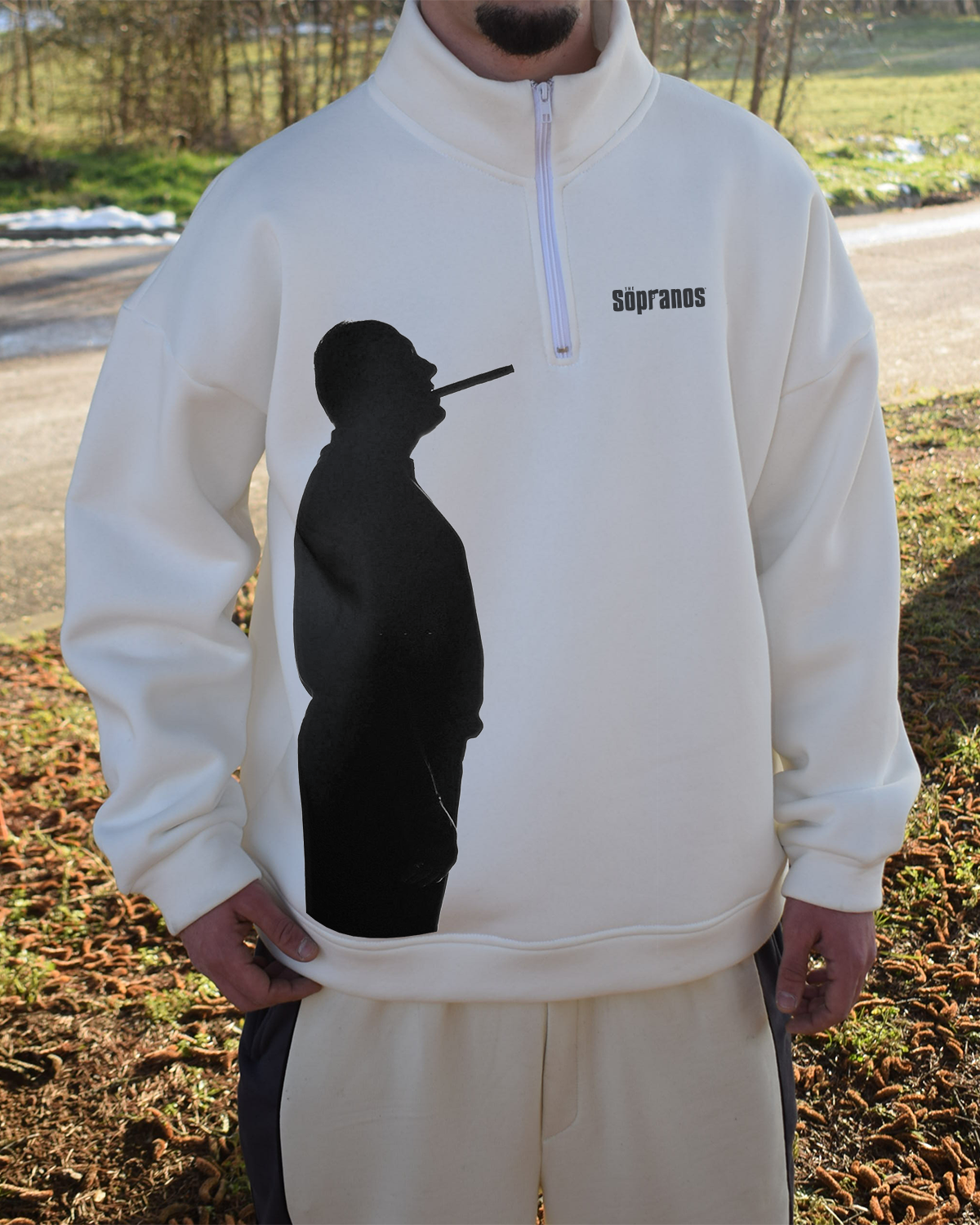 Tony Soprano Half Zipped